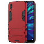 Slim Armour Tough Shockproof Case & Stand for Huawei Y7 Pro (2019) - Red